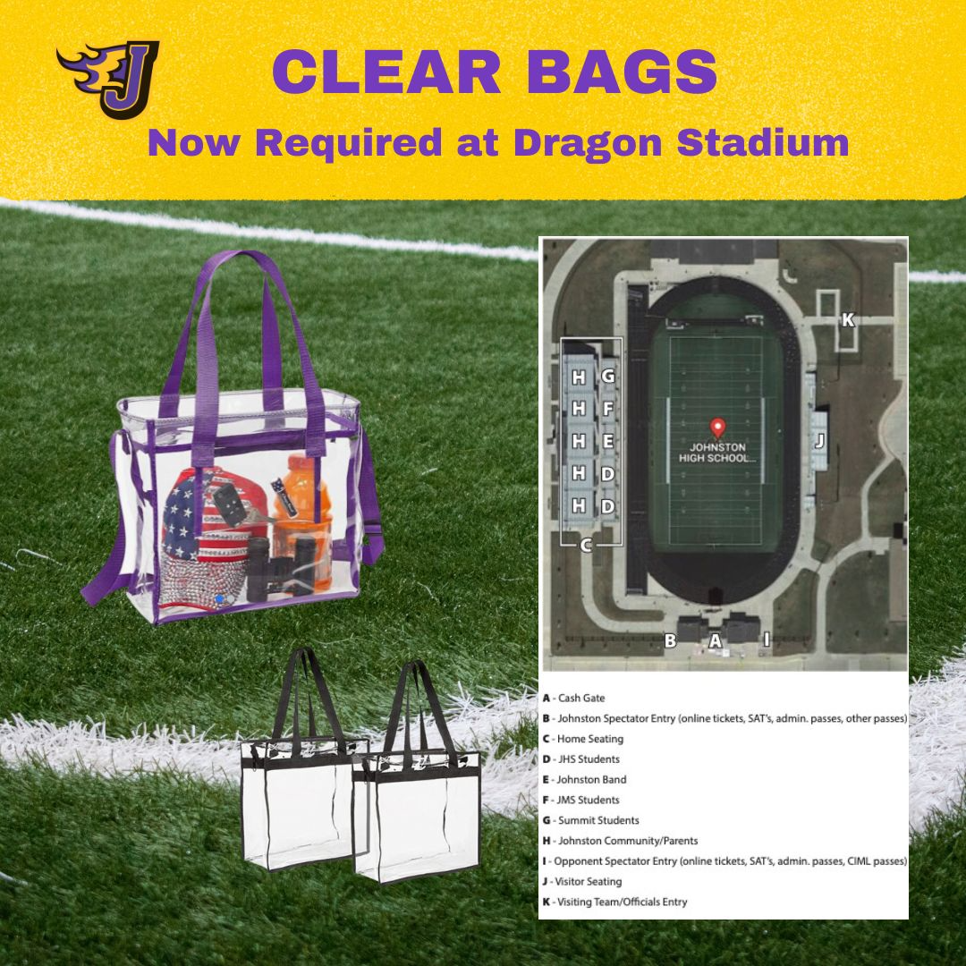 Clear Stadium Bag Dimensions –
